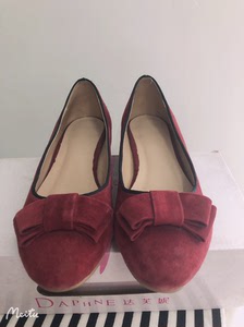 36码女鞋,verocuoio真皮红鞋.八成新.