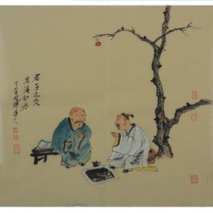 装饰挂画 周烨《君子之交》客厅书房挂画 名家保真包退作