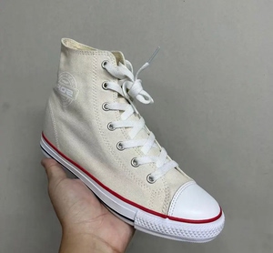 后街帆布鞋女高帮