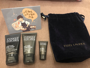 倩碧男士护肤三件套青春修复乳液/青春眼霜/活炭净爽洁面乳中样