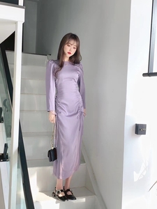米祖2022爆款 新款香芋紫连衣裙，全新带吊牌，原价七百多买