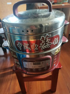 美的中式电蒸锅，二层12L大容量，可以蒸包子馒头烙馍，表面擦