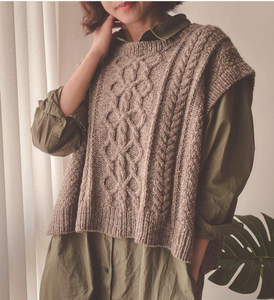 女士背心手工毛衣编织图解,文字解,非实物,拍下备注邮箱