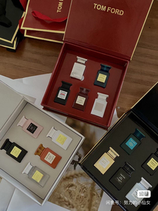 tf香水套盒白盒红盒黑盒圣诞限量版5瓶手提袋礼盒装7.5ml