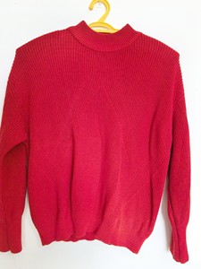 七格格红色毛衣，L号，120斤以内可穿