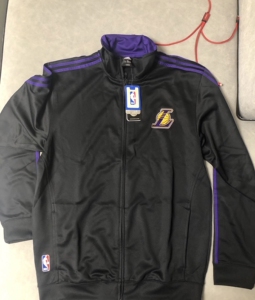nba外套-adidas 湖人黑紫刺绣出场服 xl 阿迪达斯