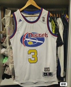 nba掘金3号泰劳森经典白色aba复古球衣,全新带吊牌l码刺_阿里巴巴找货