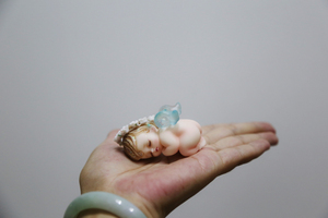 【华玥赠品】bjd娃娃as天使工房限量花环小天使,买华蓉和华