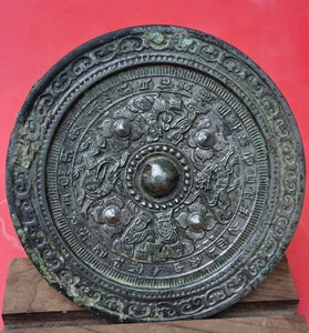 000人付款淘宝汉代烫银青铜镜,七乳七神,大开门,闻德评级4档,严评,