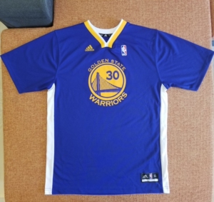 阿迪达斯nba金州勇士库里青年版短袖球衣