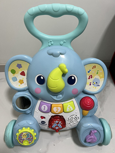 母婴vetch伟易达儿童大象手推车学步车玩具中英双语 电池版