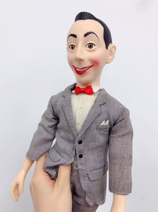 pee wee herman腹语娃娃拉弦发声玩具