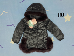 小象q比全新羽绒服 女童 110码