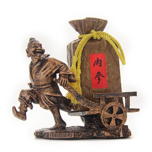 酒鬼 背酒鬼老头摆件模型套装,马车老人摆件不含酒.闲置转让.