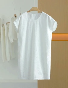 JNBY江南布衣旗下高端品牌Less桑蚕丝+棉连衣裙，轻薄款