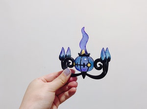 灯火幽灵 烛光灵 水晶灯火灵口袋妖怪 神奇宝贝立体图鉴 人物