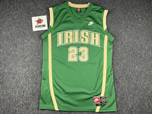 詹姆斯耐克网眼圣玛丽高中客场sw球衣,黄金m码,长80 宽5