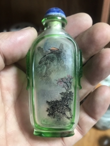 七八十年代山东博山鲁派内画鼻烟壶一个,全品完整,低出不议