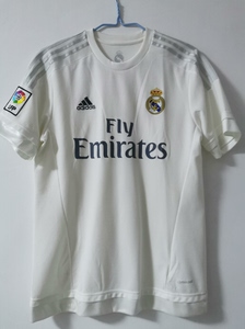 皇马1516赛季主场球迷版球衣带西甲布章连1819赛季7号c