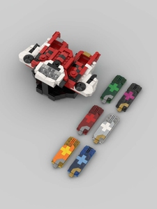 000人付款淘宝moc新手拼装的乐高(国产买不起正版)假面骑士铠武锁种