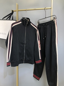 古驰gucci 秋冬季男款简约休闲时尚运动套装