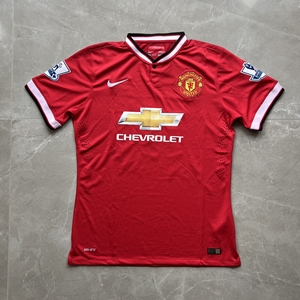 曼联1415赛季主场更衣室球员版球衣   全新极泰有吊牌 欧