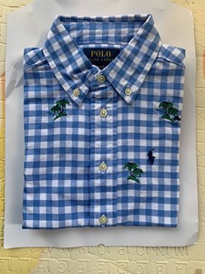 Polo Ralph Lauren拉夫劳伦儿童短袖衬衫，满身