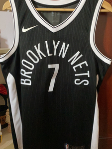 正品林书豪城市版球衣布鲁克林篮网nike m码