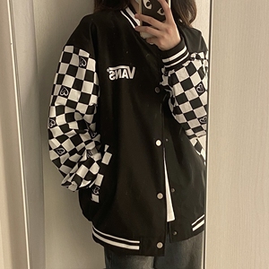 000人付款淘宝vans 万斯春季爆款撞色拼接棒球服外套tb906782639