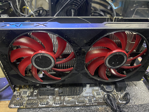 讯景rx550显卡2g显存,一起有5片,支持分屏