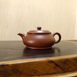 周超 明炉 老料清水泥  全手工紫砂壶  容量200cc