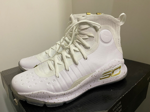 安德玛 ua 库里4 curry4白金篮球鞋41码全新原盒完