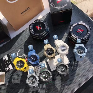 gba-800抬手灯卡西欧g-shock--经典防震表盘设计