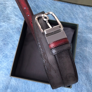 奢侈品berluti伯鲁提男针扣皮带纯皮头层牛皮腰带,法国著