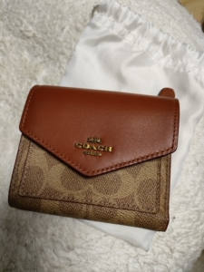 coach蔻驰 短款钱包三折钱夹翻盖小卡包 全新