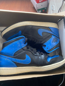 aj1皇家蓝泼墨得物入手正品 价格还可以私谈