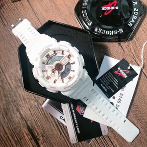 白金,卡西欧ga110系列g-shock运动手表,抬手灯,超
