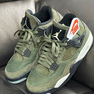 Air AJ4军绿色 Olive 乔3 爆款超轻小众风高颜值