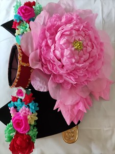 全新 京剧四郎探母铁镜公主 真丝 旗头花 旗头板