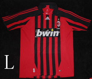 阿迪达斯 9新l码 ac米兰0708主场球衣连短裤一套 世俱