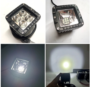 北极之光2寸40w方灯led射灯夜间辅助照明灯