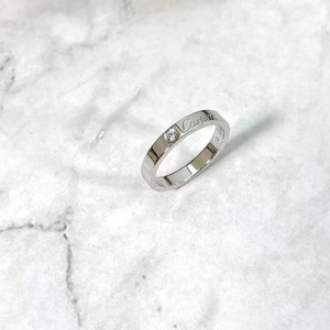 卡地亚素圈对戒