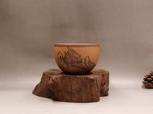 陶斋陶斋范列龙生九子紫砂杯主人杯(非石丁友山律石)