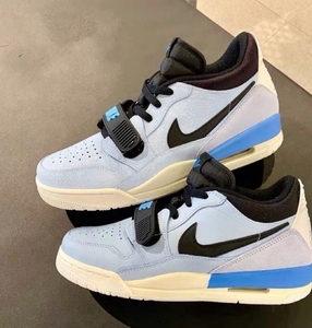 耐克 aj312 淡蓝冰蓝北卡蓝三合一爆裂纹灰白