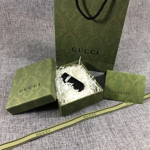 gucci古奇驰绿色衬衣服t恤纸袋手提袋包包盒防尘袋包装礼品