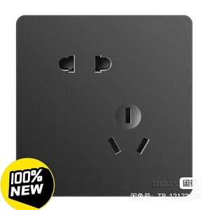 德力西墙壁开关217系列灰色