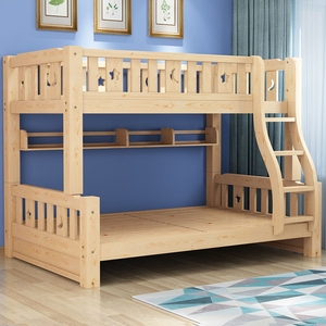 上下铺床儿童松木