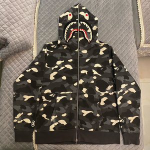 bape 15ss黑夜光鲨鱼外套xl码已绝版 99新 自穿无