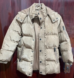 alphabet爱法贝儿童羽绒服男童加厚羽绒服 尺码130