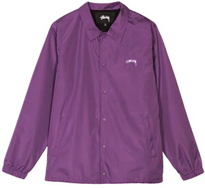 stussy教练夹克紫色